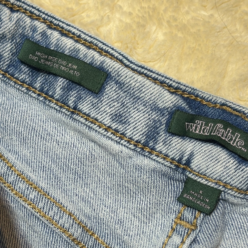 Wild fable highrise painted denim Dad jeans - Picture 6 of 6